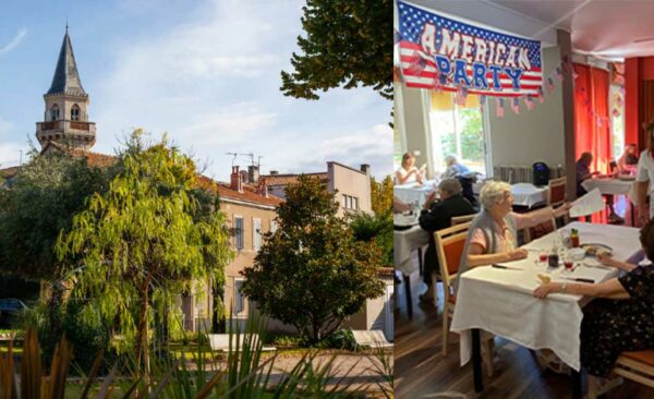11Photo du jardin de la Constance et de l'évènement journée américaine de l'été en maison de retraite à Marseille en 2023