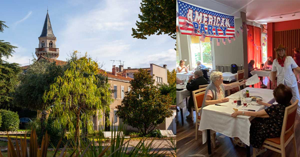 11Photo du jardin de la Constance et de l'évènement journée américaine de l'été en maison de retraite à Marseille en 2023