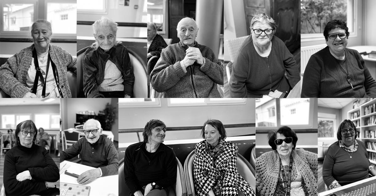 11Séance photo de résidents seniors à La Constance, maison de retraite à Marseille