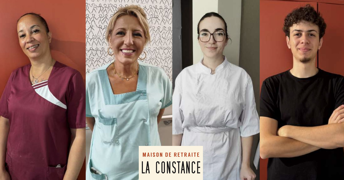 maison-de-retraite-marseille-laconstance-nouveaux-professionnels-juin2026 11La Constance. Photo des 4 nouveaux professionnels en résidence seniors.
